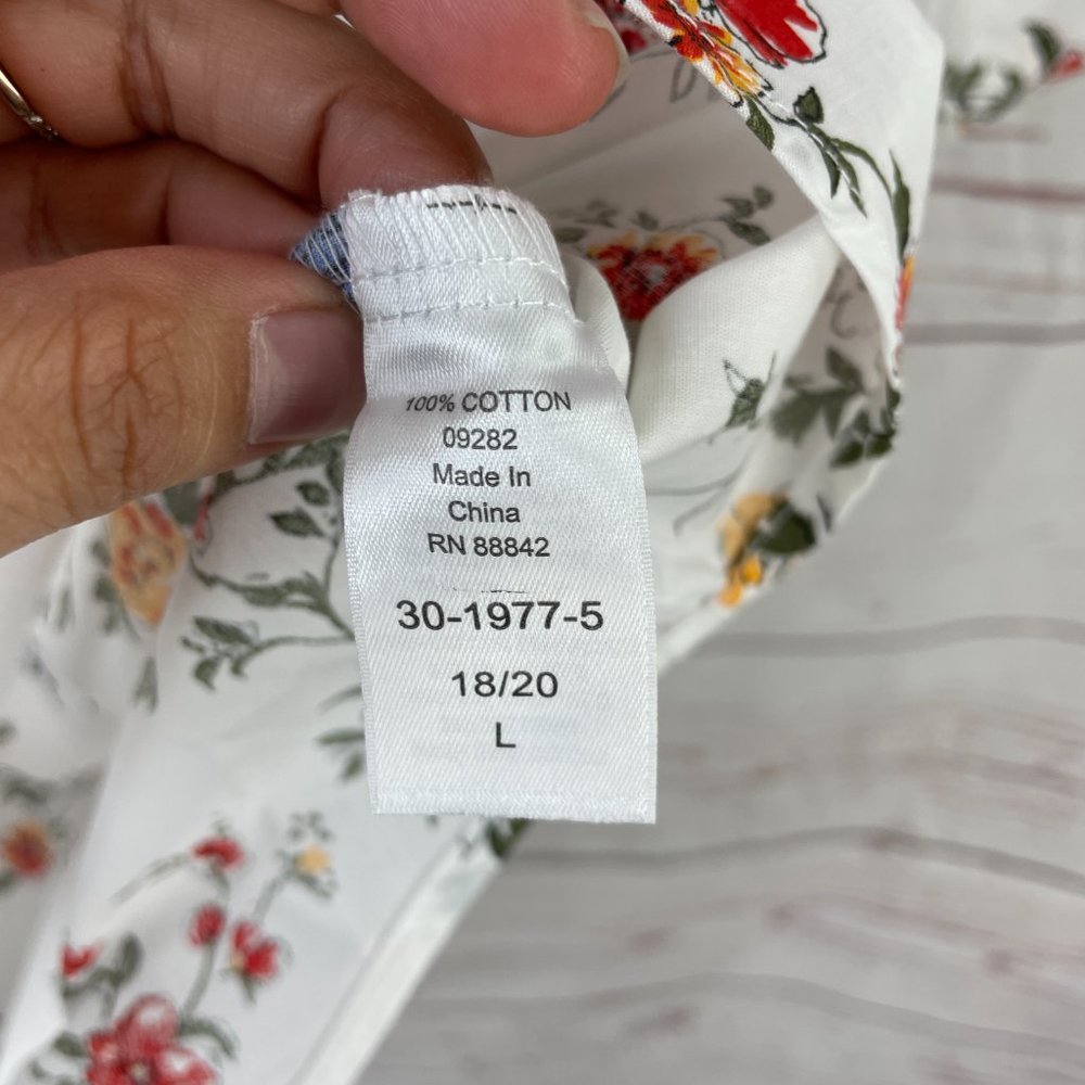 Woman Within Printed Three-Quarter Sleeve Shirt - Picture 7 of 11